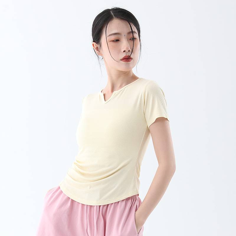 Light yellow-short sleeves